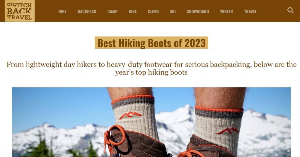 blog sui migliori scarponi da trekking