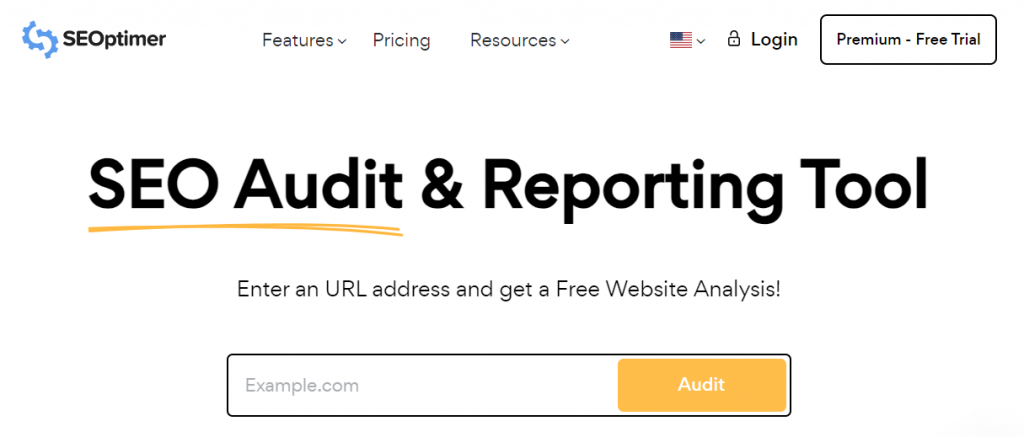 strumento di audit e reportistica SEO